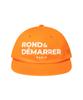 ROND&DÉMARRER [Унисекс] Смелая вышитая эмблема, вымытая 6-панельная бейсболка (оранжевый)