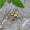 Brass Bee Figurine Tea Pet Solid Metal Bee Figure Model Statue