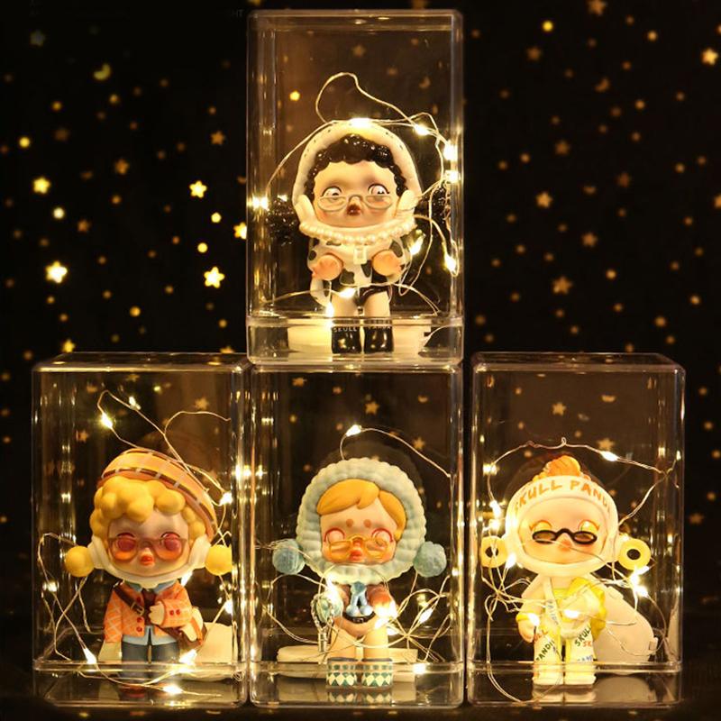 Складная акриловая таинственная коробка для хранения витрина рамка одинарная прозрачная кукольная коробка