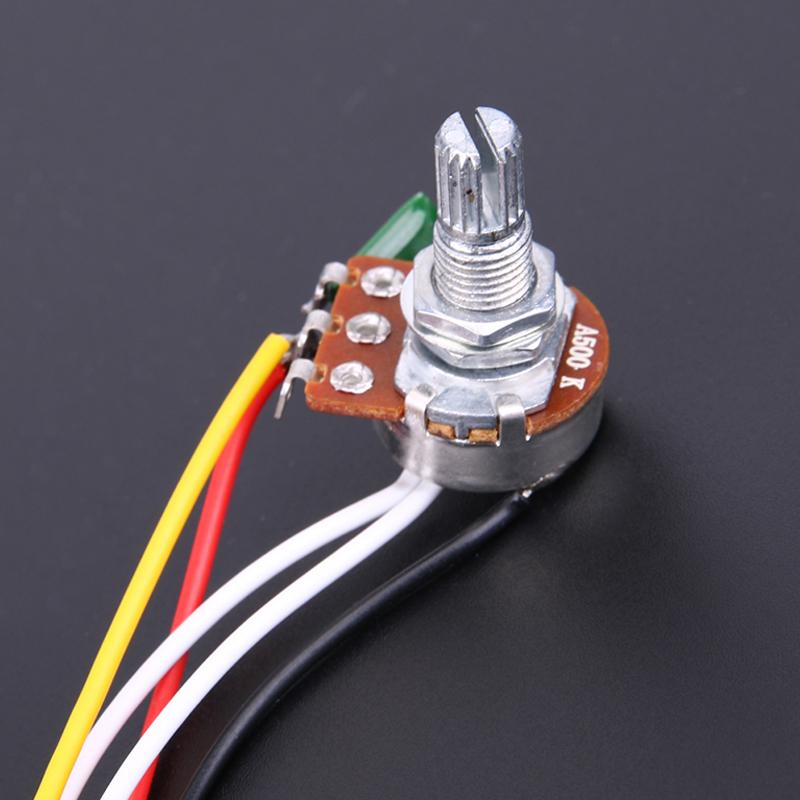 1 Set of JB Bass Guitar Wiring Harness-Prewired with 3-500k Pots Random Color