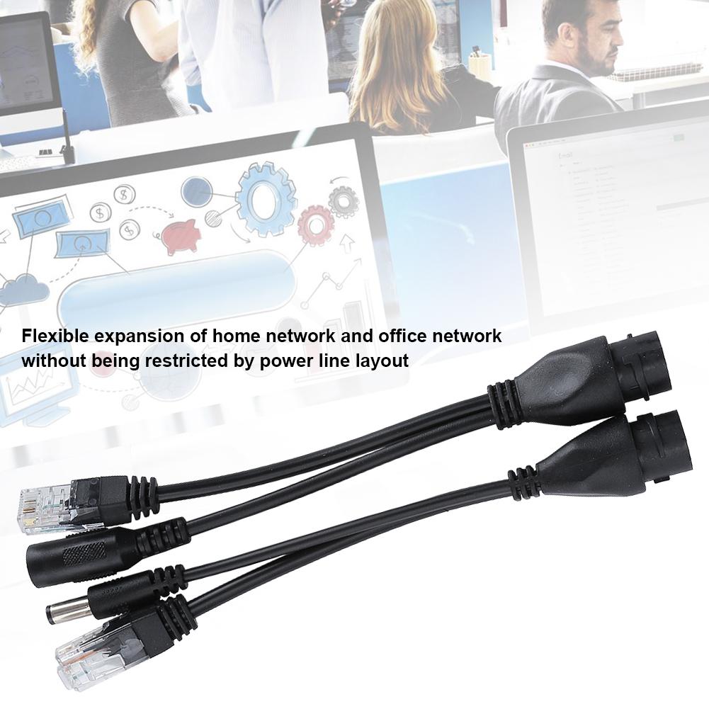 POE-адаптер Кабель Нестандартный Водонепроницаемый Инжектор-сплиттер 12В(белый )