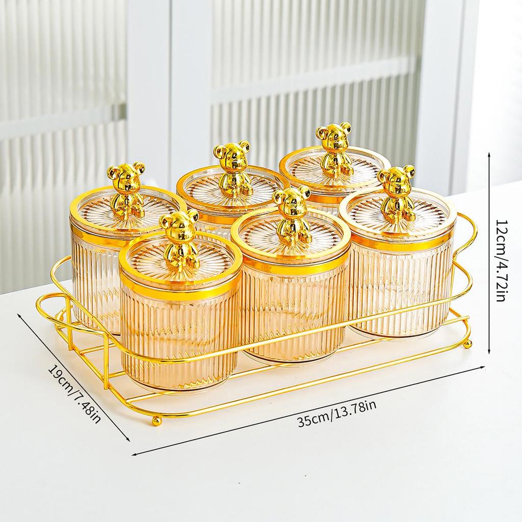 Airtight Plastic Food Storage Canister and Jar Organizer for Cereal and Grains