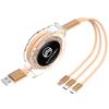 Car 3 In 1 USB Type-C Ports Fast Charger Power Data Cable For Citroen Celysee C6 C3 C5 C1 C2 C4 Aircross Picasso Cactus Berlingo MA4