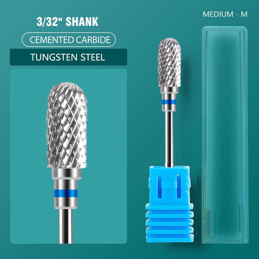 Dmoley Ceramic Tungsten Nail Drill Bit Electric Manicure Drills For Machine Milling Cutter Nail Burr Pedicure Accessories Tools