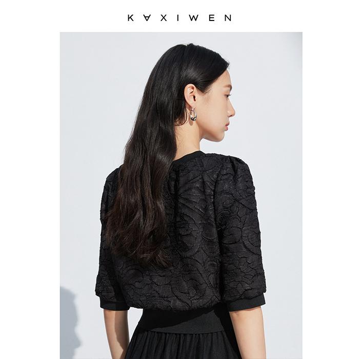 Square collar waist cinching design small shirt