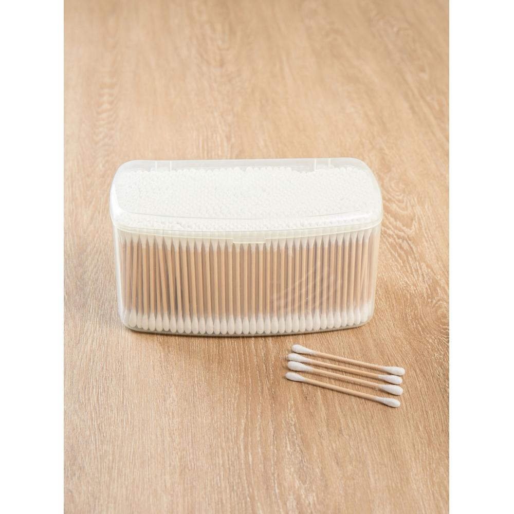 Daiso Square Case Деревянный тампон 800 шт.