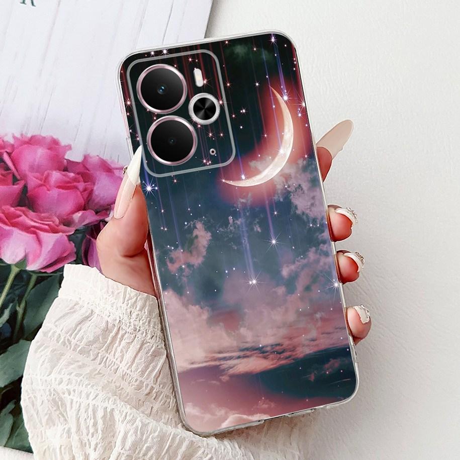 Чехол для Realme 14 5G Чехол-бампер Realme 14T RMX5078 RMX5075 Ударопрочный Силиконовый Мягкий ТПУ Цветочный Бампер Для Realme14 14 T Корпуса Телефона