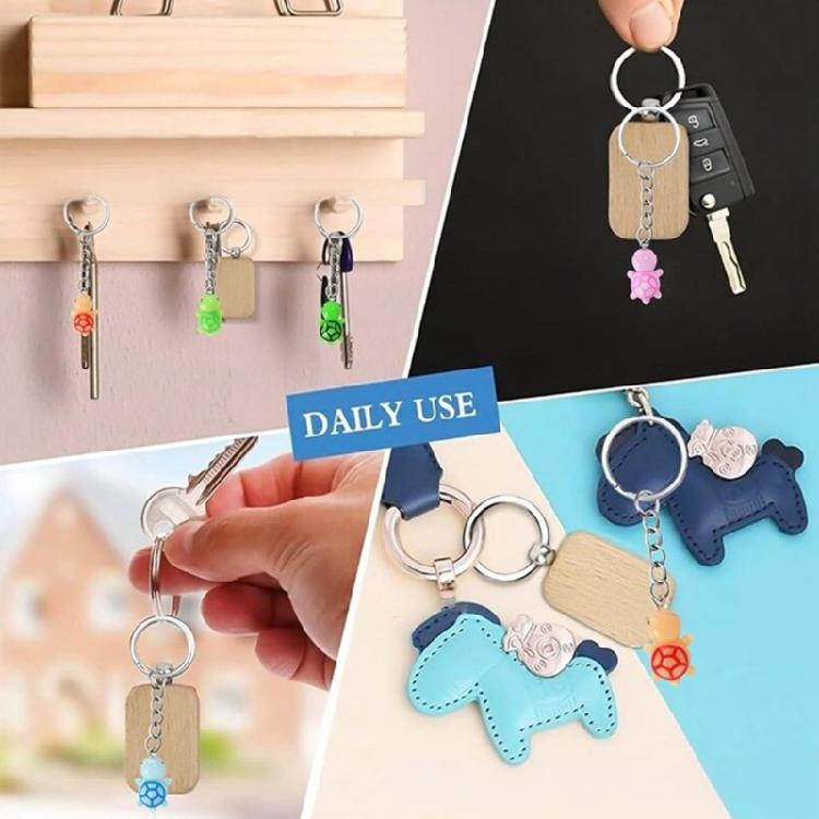 Смоляные брелоки-черепашки, милый дизайн животных, красочное кольцо для ключей, подарок ручной работы на дни рождения, вечеринки, случайные цвета