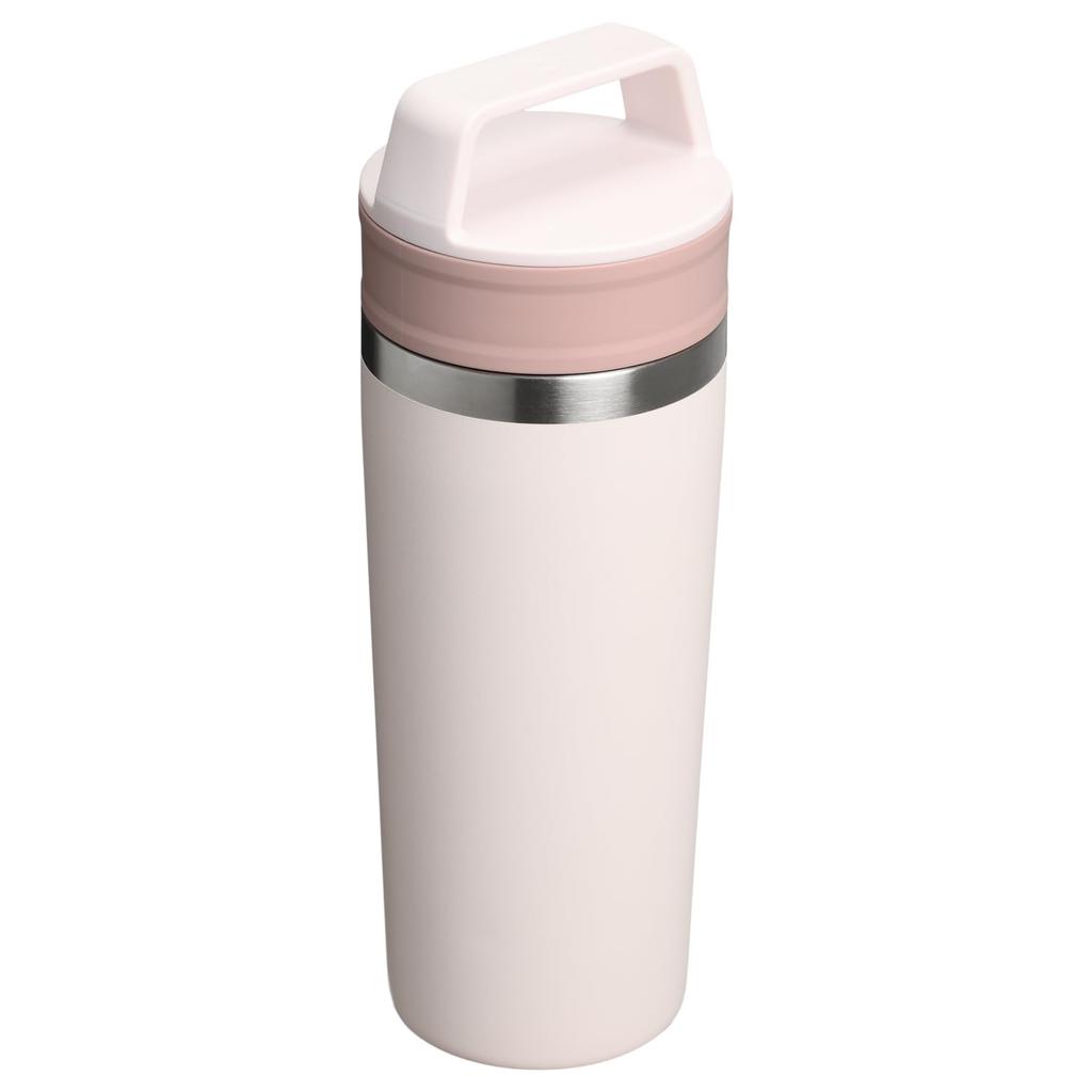 Термокружка Stanley 1913 Cafe To Go 0,47 л Rose Quartz - Изолированный стальной стакан-термос для кофе, Подарок, Можно мыть в посудомоечной машине, Гарантия (Оригинальный Japa