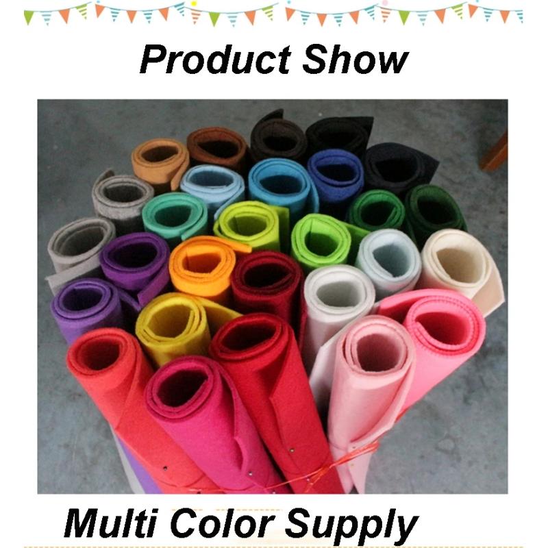 FISHWAVES 3мм Толстый Однотонный Нетканый Войлок Полиэстеровая Ткань для Шитья Квилтинга DIY Ручной Работы Пачки Куклы Материал для Рукоделия