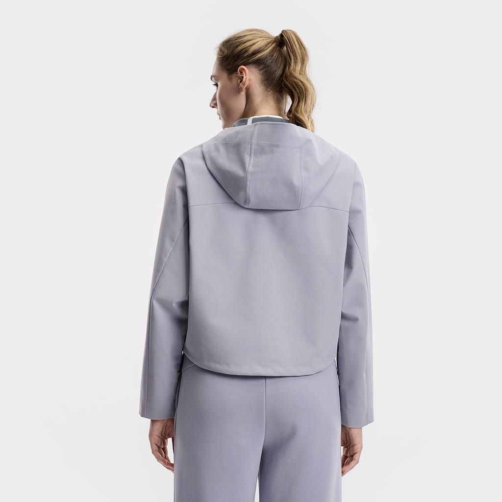 Fila Фитнес-куртка в минималистичном стиле, классическая, спортивная, для тренировок, спортзала, повседневная, удобная, универсальная, короткая, свободная, с капюшоном, тканая, женская, A11W611705FGY