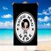 Quick Dry Beach Towel Meguro Ren Pattern, Lightweight Absorbent Towel for Pool Beach Vacation Use