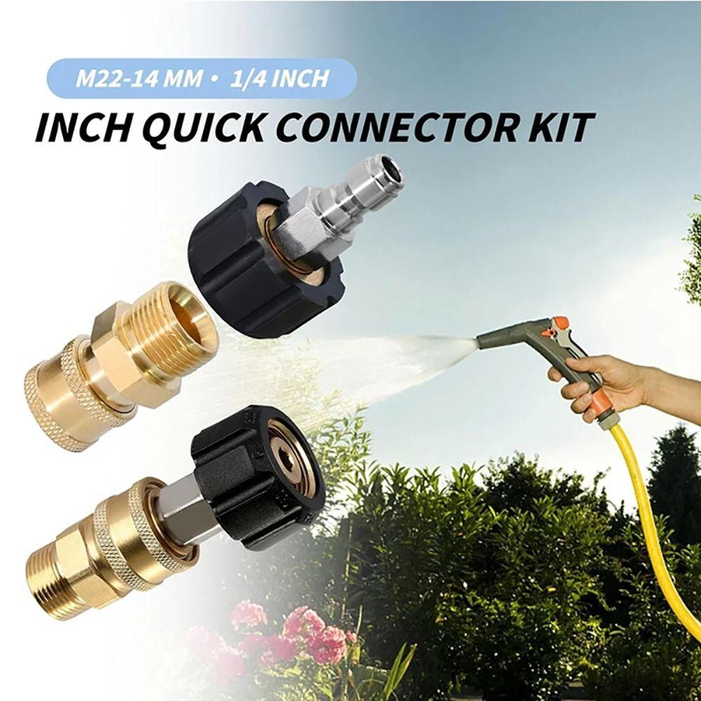 1Set Quick Release Pressure Washer Adapter Set For High Pressure Wash Torch Hose