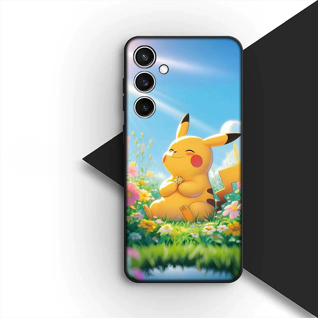 Чехол для телефона для Samsung Galaxy S25 S24 S23 FE Ultra Plus S7 Edge S25+ S23+ A56 5G Мягкий чехол Charmander P-Pokemons P-Pikachus GO