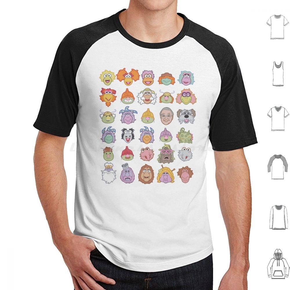 Fraggle Rock T Shirt Cotton Men Women DIY Print Fraggle Boober Wembley Gobo Mockey Dance Your Cares Away Doozer 80s Tv Show
