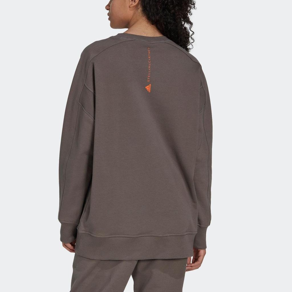 adidas Толстовка с длинными рукавами и круглым вырезом X Stella McCartney, женские топы, коричневый IB5889