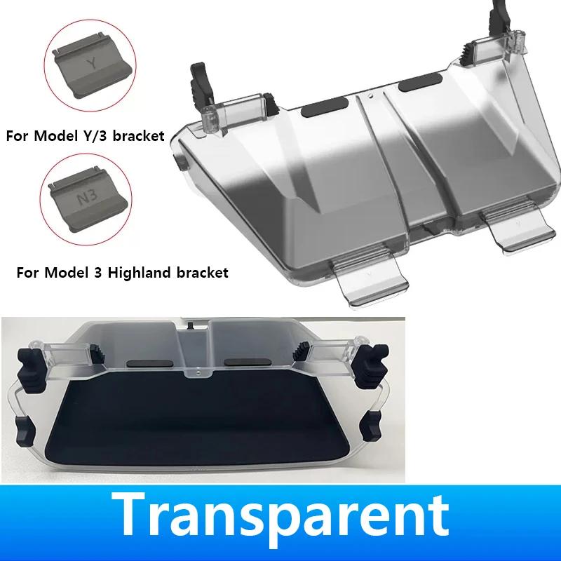 Under Screen Storage Tray for Tesla Model Y 3 2021-2024 Highland Hidden ABS Under Screen Storage Box with Anti-Slip Liner