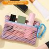 Square Transparent Mesh Bag Fashionable Mesh Jewelry Bag Mesh Makeup Bag  Unisex