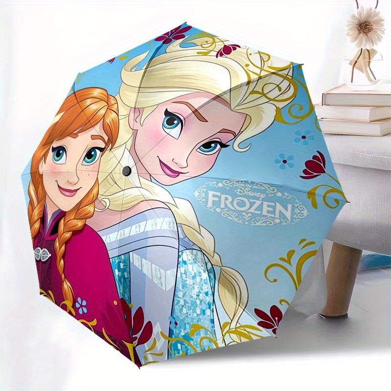 Anna,Elsa Automatic Opening and Closing Umbrella - 8-rib Folding Design, Lightweight and Portable, Suitable for Daily Business Use, Pocket-f