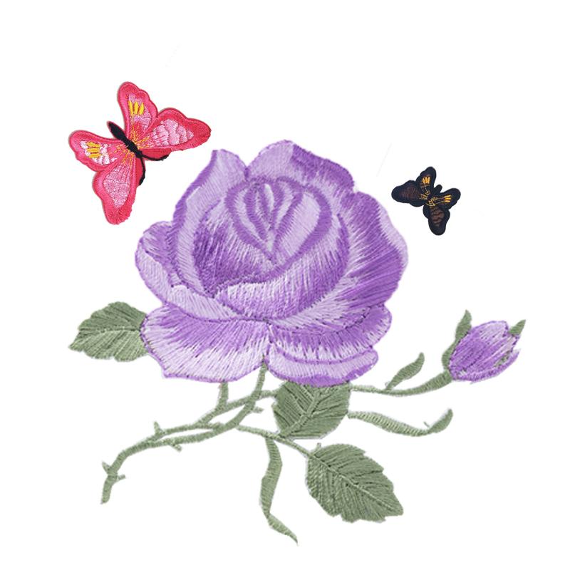 1 упаковка, аппликация в виде розы, нашивка в виде розы, вышивка лотоса, железная нашивка, аппликация, значок, тканевая наклейка, железная нашивка, швейные аксессуары