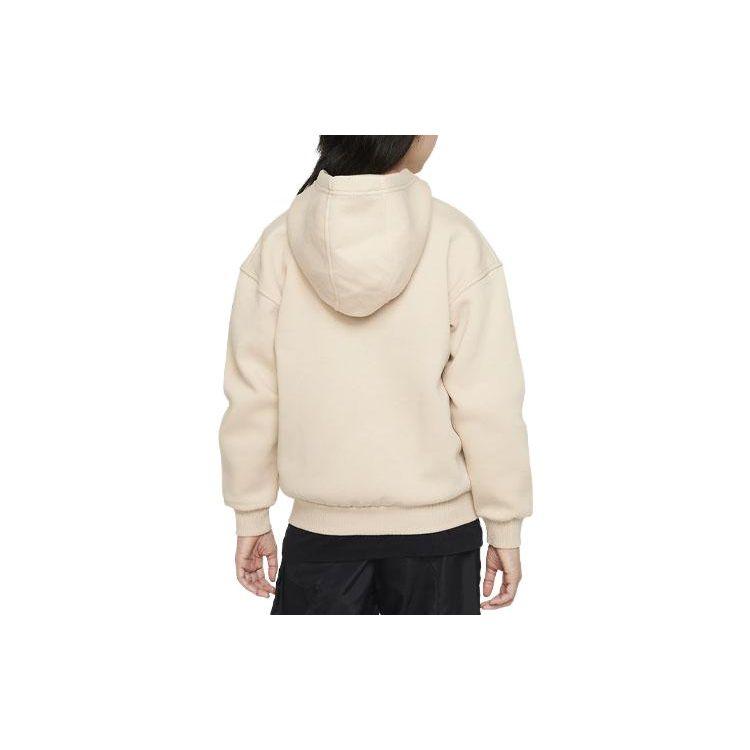 Nike Толстовка с капюшоном Sportswear Club Fleece Logo Вышитый детский толстовка цвета хаки FD2931-126