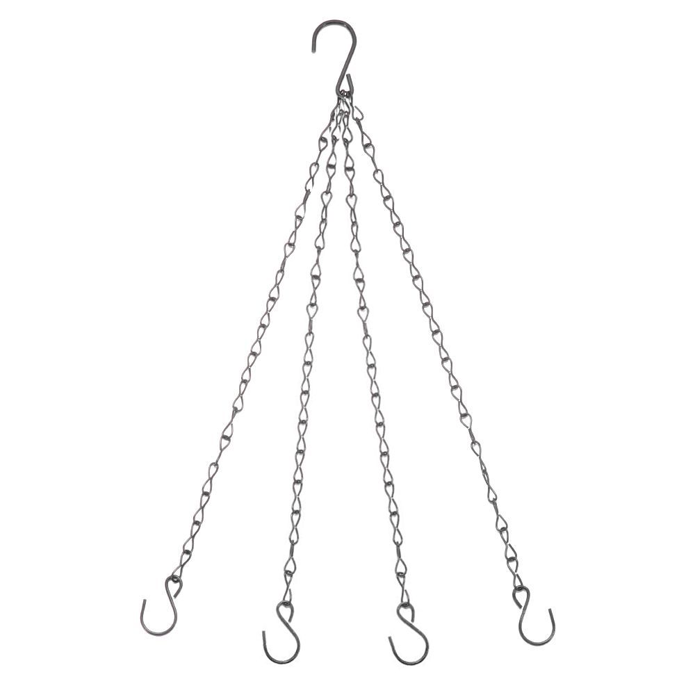 Pendant Black/Silver Flower Pot 4 Strand Replacement Chains Hanging Chain Replacement Plant Hangers