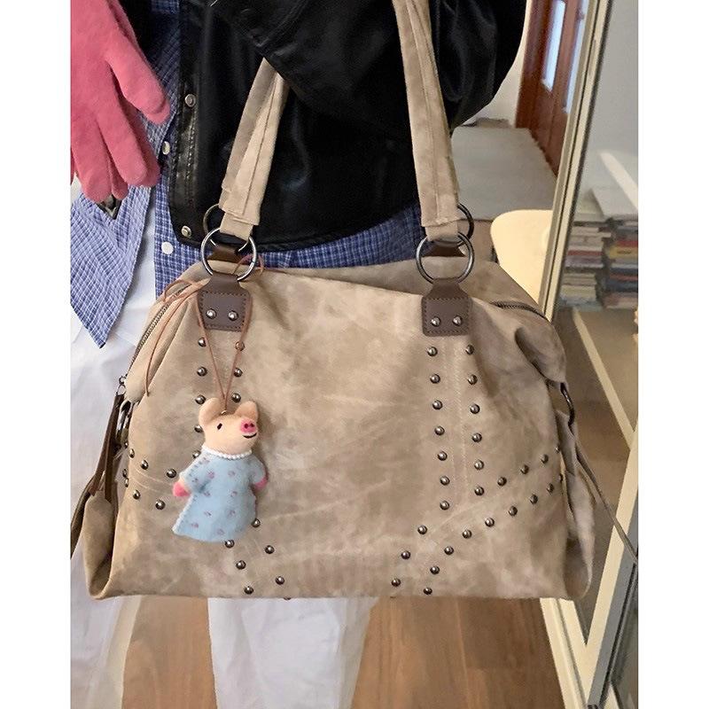 Оптовая сумка Wasteland Wind Женская 2025 Новая Модная Мода Ультра Ретро Сумка-тоут Простая Женская Сумка через плечо