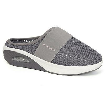 Модные летние сандалии, женские шлепанцы на платформе, уличные повседневные шлепанцы, тапочки на танкетке, женская обувь на плоской подошве, сетчатая обувь, женские шлепанцы