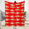 Teletubbies Hearts Pattern Flannel Blanket-Soft and Suitable for Sofas,Beds,Offices,Travel,All Seasons,Great Gift for Holidays and Birthdays.