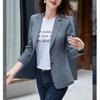 Autumn Women Plaid Blazer Jackets Office Lady Coats Korean Fashion Casual Female Clothes