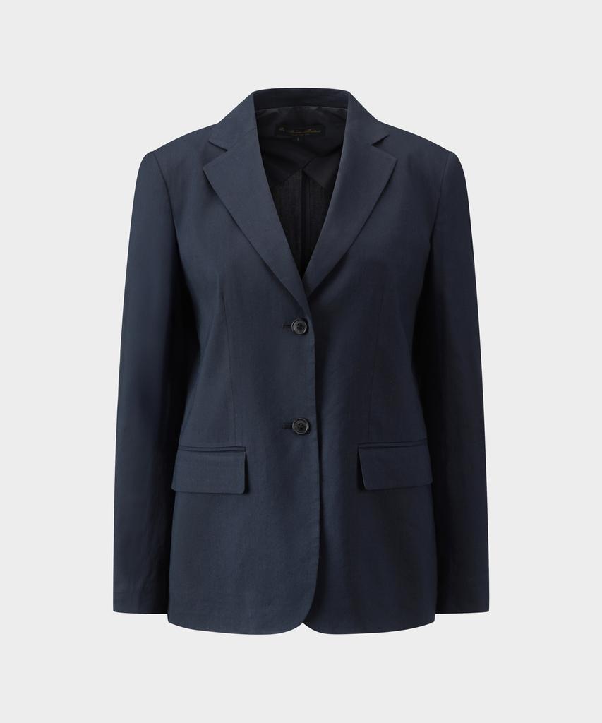 Brooks Brothers [Women'S] Linen Single Jacket (Dark Navy) (Bbjswbg101)