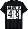 Oldometer 49 Футболка Винтажная Забавная Идея Подарка на 49-й День Рождения Подарок Унисекс Футболка