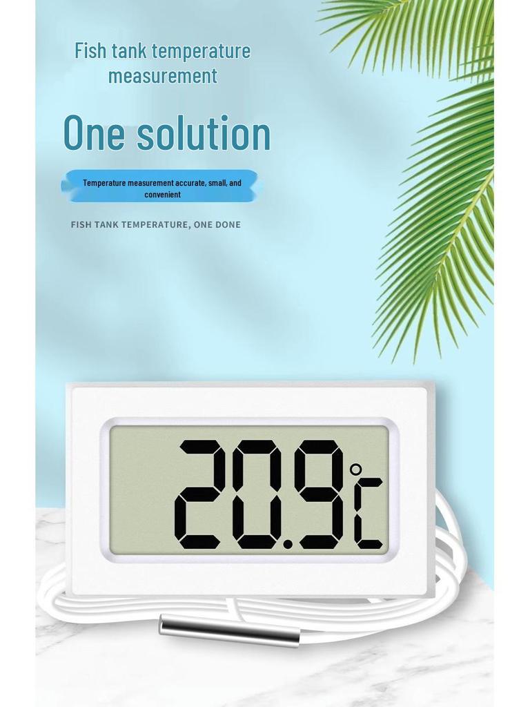 Waterproof Digital Thermometer for Aquariums, Bathtubs, Refrigerators, and Compost with High-Precision Display