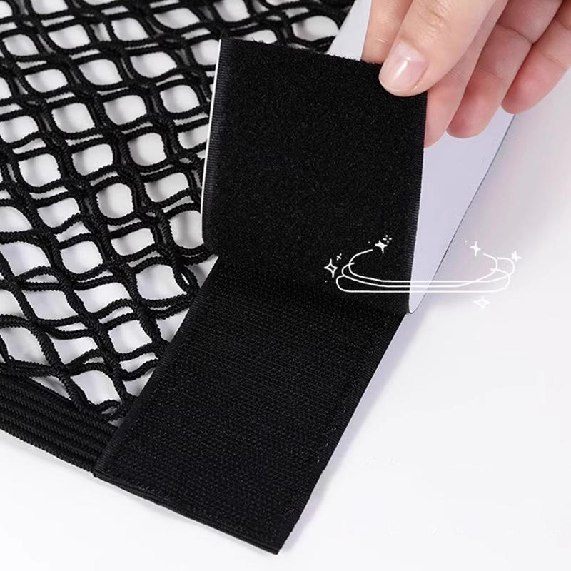 1 шт. Универсальная сетчатая грузовая сетка, настенная наклейка, сумка для хранения, сетка для хранения, подходит для багажника автомобиля, не требуется пробивка, сетка для хранения