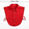 Ruffled Edge Pointed Collar Fake Collar For Women's Autumn & Winter Shirts Standing Collar Professional Collar Style Fur Collar