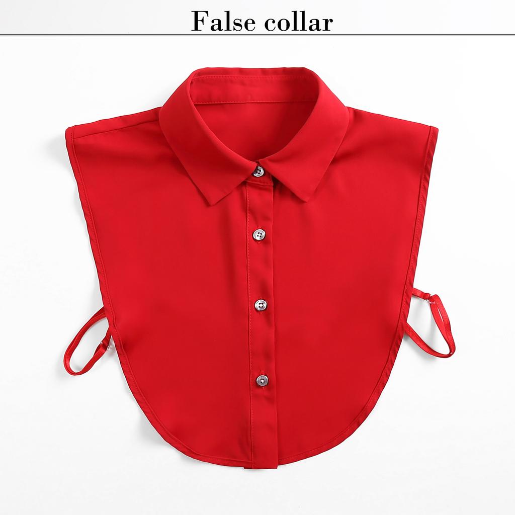 Ruffled Edge Pointed Collar Fake Collar For Women's Autumn & Winter Shirts Standing Collar Professional Collar Style Fur Collar