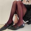 Women Thin Colored Stockings Shimmering Striped Sexy Semi Sheer Pantyhose Tights