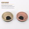 Premium Zinc Alloy Round Wire Grommet Box for Desks and Cabinets