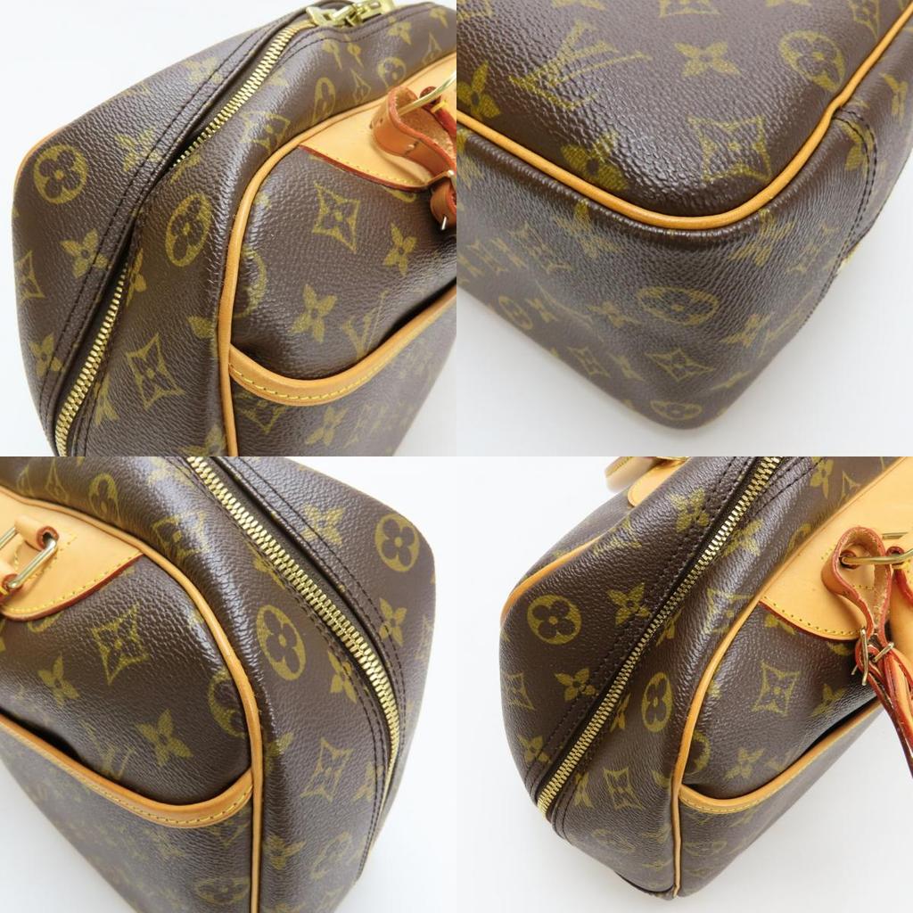 Used LOUIS VUITTON Handbag Deauville M47270 Bowling vanity Monogram/Nume leather Brown Classic