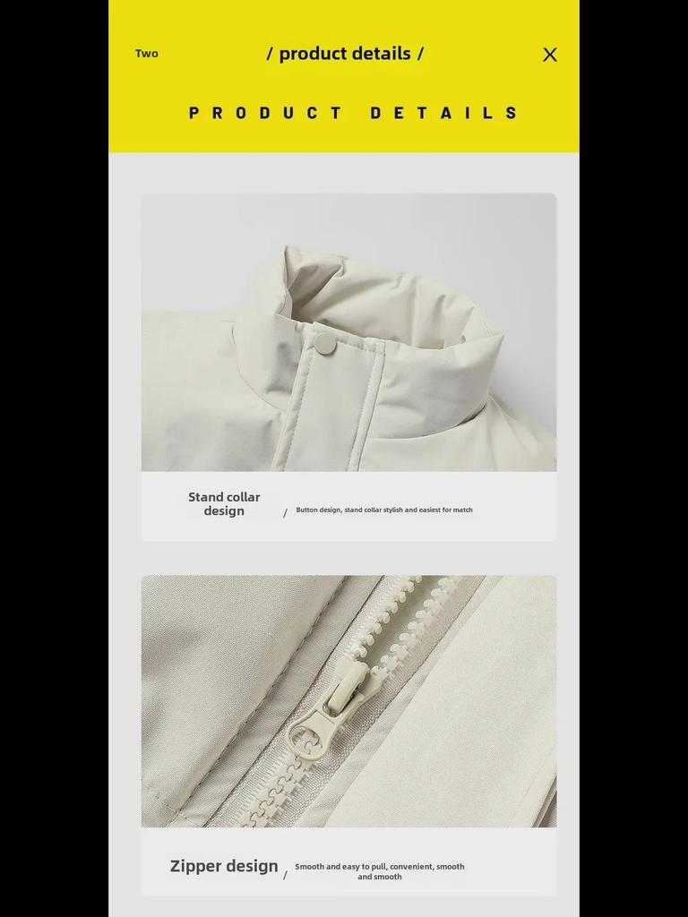 Мужской жилет из толстого хлопкового пуха на осень и зиму - модная куртка без рукавов для повседневной носки