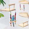 Accessories Wear Resistant Bird Swing Toy Parrot Perch Stand Bird Chew Toy Parrot Climbing Rack
