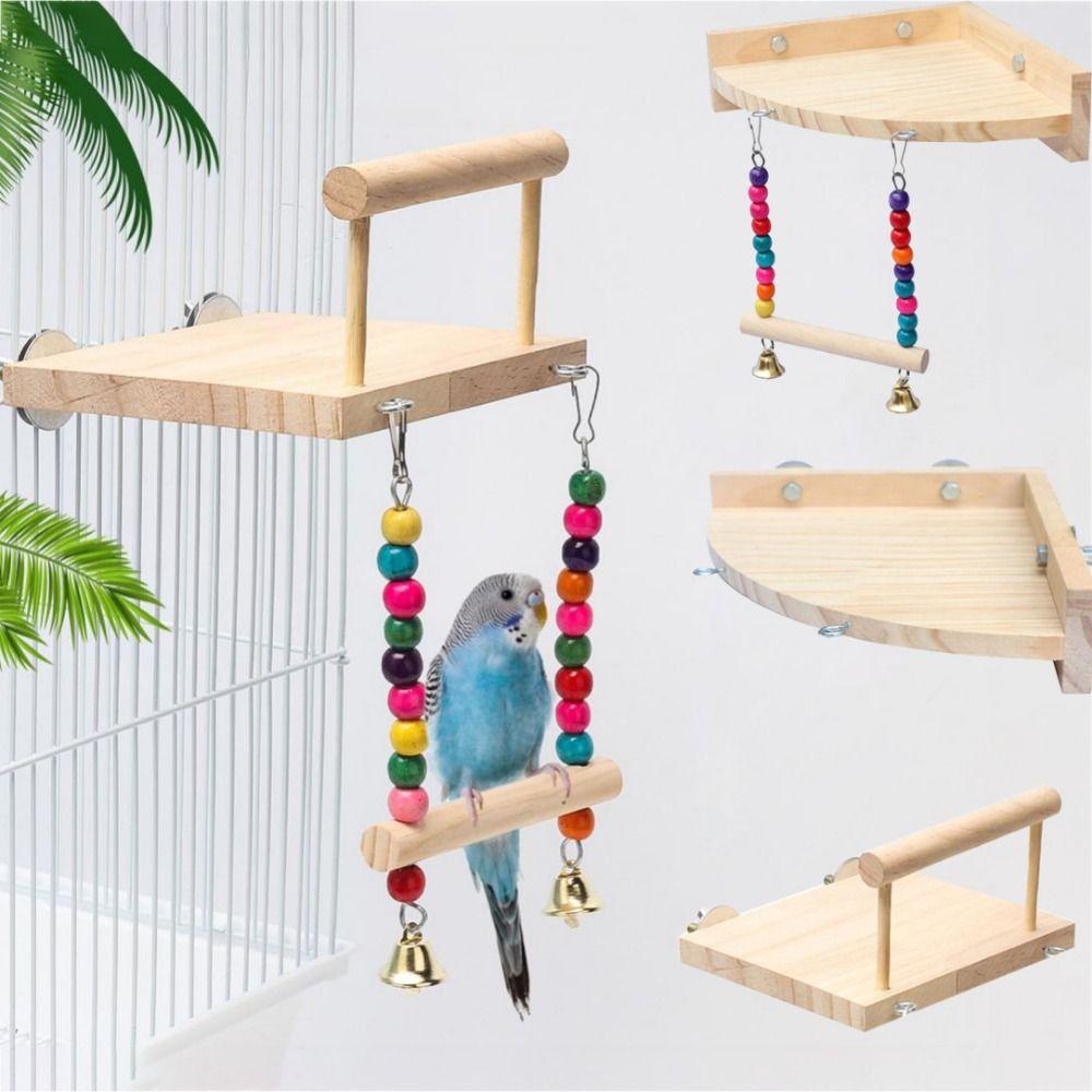 Accessories Wear Resistant Bird Swing Toy Parrot Perch Stand Bird Chew Toy Parrot Climbing Rack