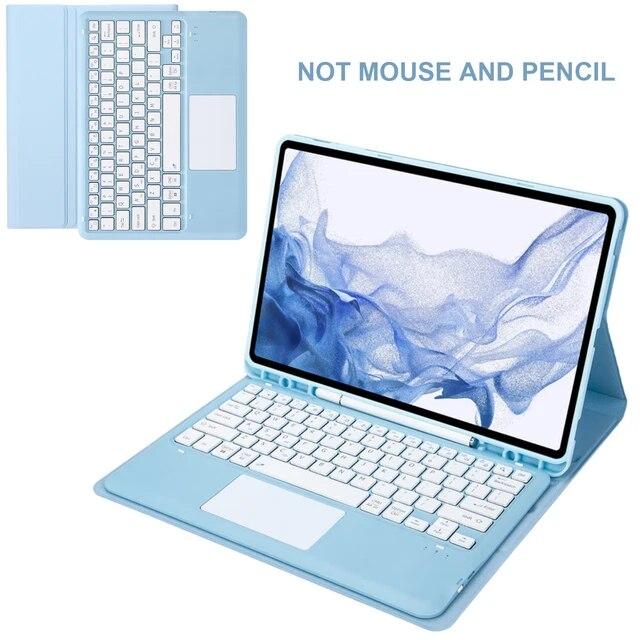 Magic Keyboard Wireless Mouse Tablet for Samsung Galaxy Tab A8 Case 10.5" Tab A7 S7 FE Puls 12.4" Tab S8 11" Tab S6 Funda Cover