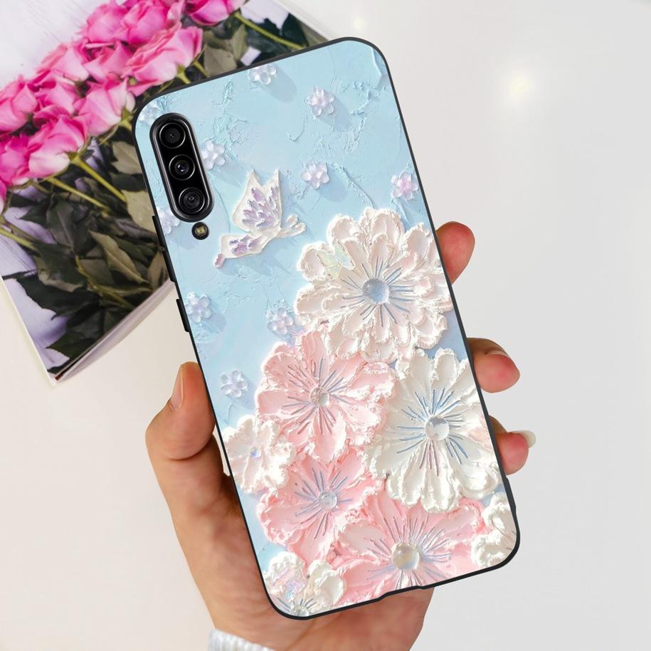 For Samsung Galaxy A90 5G Case Popular Flower Soft Silicon Phone Cover For Samsung A90 5G Fundas A 90 SM-A908N Shockproof Bumper
