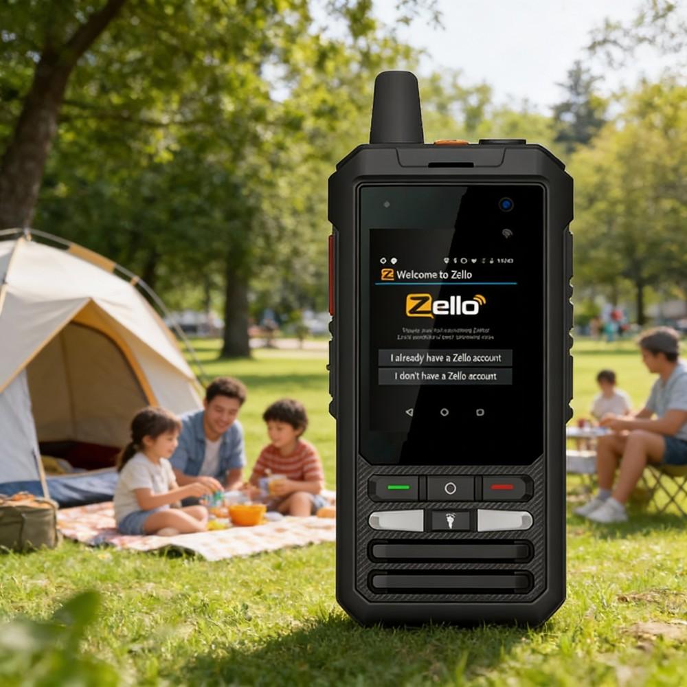Водонепроницаемая рация ZELLO POC 4G IP68 Глобальная национальная рация для сетей общего пользования, мобильная наружная рация