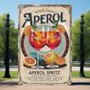 Antique CocktailClassics Aperol Metal Sign: Retro Cocktail Advertisement - Waterproof Outdoor Decor for Street Cafes & Bistros