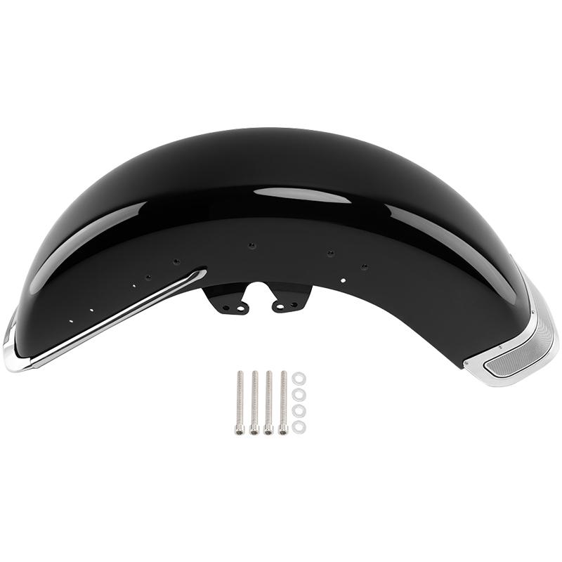 Motorcycle Front Fender Assembly with Tip Light Trim For Harley Touring Road King Electra Glide Street Road King Glide 2014-up