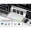 Womier L75 White Crystal Wireless Gaming Keyboard Tri-Modes Hot-Swappable Customized RGB Backlight Mechanical Keyboard Gasket