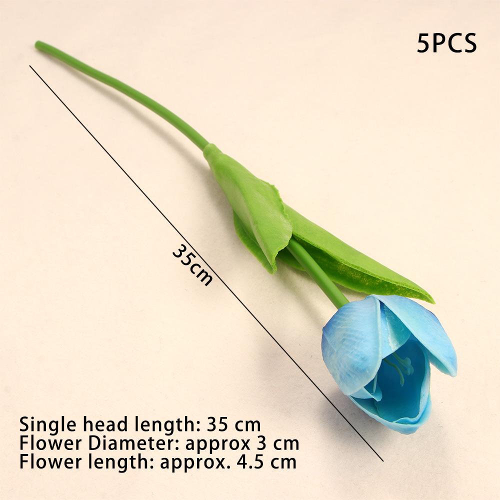 Сделай сам 5 шт. Свадебный букет Свадебное украшение Дом Тюльпаны Тюльпан Искусственные цветы Искусственное растение