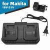 1 шт. 2-портовое быстрое зарядное устройство для литиевых аккумуляторов для Makita 18 В 21 В аккумулятор BL1415/1815/1830/1850